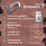 Known Tasty Maitake Gummies - 1000mg Maitake Mushroom with Vitamin D3 - Immune Support - Natural Elderberry Flavour - 60 Vegan Gummies, 2 Month Supply - Image 5