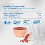 Health4All Red Yeast Rice with CoQ10, 2.99mg monacolin k per Tablet, 5 Months Supply 150 Tablets, Cholesterol Lowering Supplement, Vegan, Gluten Free, Citrinin Free | Made in UK - Image 5