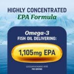 EPA Ultra 1,105MG | Heart Health & Cellular Function Support | Omega 3 Fish Oil | 1,650MG Total Omega-3 Fatty Acids | High Strength EPA Supplement | Sustainably Sourced & Gluten-Free | 60 Ct. - Image 3