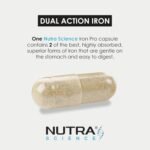 Iron PRO Complex (Dual Action Iron 2 Forms) Bisglycinate & Gluconate 2-in-1 Complete Iron Tablets Supplement High Strength with Vitamin C, B12, B9, B6, Copper – 90 Vegan Capsules Ferrous - Image 3