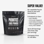 UKs Most Advanced Probiotics for Dogs Powder - 300g (60 Serves) | Pre and Probiotics for Dogs + Beta Glucans for Immune Support + Fibre Supplement | For Gut Health by Super Cal - Image 4
