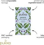 Pukka Herbs | Peace Organic Herbal Tea Box | Tea Infusion With Chamomile, Spearmint and Ashwagandha | Perfect For Calming & Sleep | Caffeine Free | 4 Packs | 80 Plant Based Biodegradable Tea Bags - Image 5