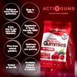 Adults Multivitamins 180 Vegan Gummies | 90 Days Supply | 11 Essential Vitamins & Minerals A,D,E,C,B3,B6,B5,B12, Biotin, Zinc & Iodine | | Resealable & Recyclable Pouch | For Men & Women by ActivGums® - Image 3