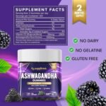 Ashwagandha Gummies High Strength 2000mg with Vitamin D2 – 2 Months Supply Ashwagandha Root Extract Supplement 1000mg per Gummy, Alternative to Capsules, Vegan, 120 ct (BlackBerry) - Image 7