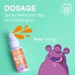 Vegavero Multivitamin for Kids Spray | No Added Sugar | NO Additives | Natural Orange Flavour | with Vitamin C, D3, E, K2 & All B Vitamins | 125 Sprays | Vegan - Image 6