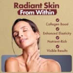 fabÜ Skin-Hair-Nails Glow - Collagen Boosting Multivitamin with Reishi Mushroom & Vitamins - Beauty Supplement with 60 Capsules with 12 Active Ingredients - Image 6
