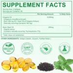 Oil of Oregano Capsules, 2 in 1 6000mg Oregano Oil with Black Seed 200mg, Supplement, 120 Softgels, Cold-Pressed - Image 4