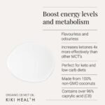 KIKI Health - Organic C8 MCT Oil - 100% Pure, Non-GMO, Cold-Pressed - Boosts Ketones & Metabolism - Supports Ketosis, Energy, Mental Clarity & Focus - Unflavoured & Odorless - 500ml - Image 3