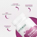 Ambrosial Calcium Magnesium Zinc with Vitamin D3 - High Potency Supplement for Bone Health, Muscles & Teeth - Highly Bioavailable Calcium Citrate Formula (Pack of 1-120 Softgels) - Image 3