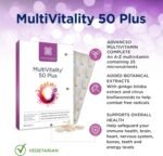 Healthspan Multivitamin 50 Plus | Advance Multivitamin for over-50's | Immune Health Support | 13 Vitamins & 12 Minerals | Ginkgo Biloba & Citrus Bioflavonoids | Vegetarian (90 Tablets) - Image 3