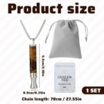Breathing Necklace,Tiger Eye Stone Breathing Necklace with Resistance,Stress Relief Necklaces,Stress Meditation Tool for Anxiety Relief & Stress Management,for Men/Women - Image 3