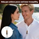 Breathing Necklace,Tiger Eye Stone Breathing Necklace with Resistance,Stress Relief Necklaces,Stress Meditation Tool for Anxiety Relief & Stress Management,for Men/Women - Image 5
