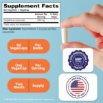 Health Thru Nutrition Glutathione Reduced 500mg | for Radiant Skin, Liver Support & Natural Detox | Vegan, Fermented, Non-GMO, Soy Free & Gluten Free Antioxidant Supplement - 60 Caps - Image 3