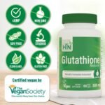 Health Thru Nutrition Glutathione Reduced 500mg | for Radiant Skin, Liver Support & Natural Detox | Vegan, Fermented, Non-GMO, Soy Free & Gluten Free Antioxidant Supplement - 60 Caps - Image 4