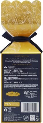 Feather and Down Serenity Duo Gift Set (2 x 50ml Pillow Spray & Relaxing Eye Mask) - With Lavender & Chamomile Essential Oils to Encourage Calm & Aid a Restful Night's Sleep. - Image 4
