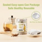 40 Bags Dried Mullein Tea Bags for Lungs - Lung Detox Cleanse Mullein Leaf Tea for Smokers - Herbal Mullen Mullien Tea for Breathe Easy - Caffeine-Free, Immune Support - Image 4