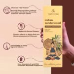 Indian Sandalwood Incense Sticks - 80 Charcoal-Free Made from Upcycled Flowers | All Natural Non-Toxic Meditation and Stress Relief - Image 3