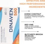 DuLàc, Dinaven 500, Food Supplement with Diosmin and Hesperidin, Helpful for Heavy and Swollen Legs, Microcirculation, Fragile Capillaries, Made in Italy, 60 Tablets of 650 mg - Image 4