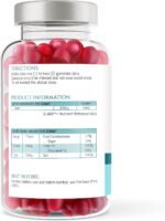 Biotin 5000ug Hair, Skin & Nail Vitamin Gummy | 60 x Vegan Strawberry Flavoured chewable Gummies for Men & Women | Beard, Hair, Skin & Nail Supplement - Image 6