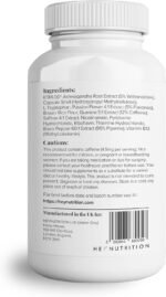 Hey Nutrition Ashwagandha Complex 9000mg Supplement - High Strength KSM-66 - Boosts Mood & Energy - Reduces Stress & Anxiety - UK Manufactured - All Natural, Non-GMO - 6 Pack - 360 Vegetarian Capsules - Image 4