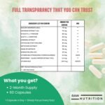 Brain Power Focusing Supplements - 60 Capsules with CDP Choline Bacopa Monnieri 150:1 & Artichoke Extract, B12 Ginseng, Nootropic for Memory, Focus, Concentration & Mental Clarity - Image 4