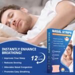 Nasal Strips 80 Pieces, Anti Snoring Nose Strips, Snoring Aids for Men & Women, Drug-Free Relief for Blocked Nose from Colds & Allergies, Promotes Smooth Breathing for Travel, Sleep & Sports - Image 3