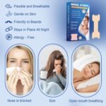Nasal Strips 80 Pieces, Anti Snoring Nose Strips, Snoring Aids for Men & Women, Drug-Free Relief for Blocked Nose from Colds & Allergies, Promotes Smooth Breathing for Travel, Sleep & Sports - Image 4