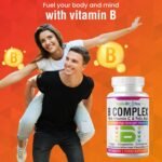 Vitamin B Complex Tablets - 8 Essential B Vitamins & Vitamin C - Folic Acid, B1, B2, B3, B5, B6 and Vitamin B12 Supplement - Vegan & Gluten Free - 120 Tablets for 4 Months Supply - Image 4