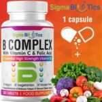 Vitamin B Complex Tablets - 8 Essential B Vitamins & Vitamin C - Folic Acid, B1, B2, B3, B5, B6 and Vitamin B12 Supplement - Vegan & Gluten Free - 120 Tablets for 4 Months Supply - Image 7