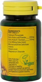 Gotu Kola 600mg : Women's Health Herbal Supplement - 60 Tablets, in a Planet-Friendly 99% Recycled Pot - Image 3