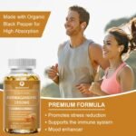 ZenBlend Ashwagandha + Black Pepper Boost: 120 SoftGels, 2-Month Supply for Stress Relief & Immune Support, 1950mg Ashwagandha + 5mg Black Pepper Extract - Image 3