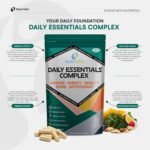 Daily Essentials Complex | 30 Vegan Capsules | One-A-Day Multivitamin with Bioactive B12, Methylfolate, Zinc Monomethionine, D3, Omega-3 & CoQ10 | Immune, Energy, Beauty & Bone Support | by NutriVolv - Image 3