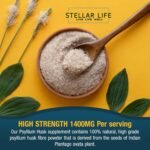 240 X Psyllium Husks Fibre Supplement – 1400mg per Serving – Naturally High in Soluble Fibre – High Strength Vegan Capsules – 4 Months Supply – Made in The UK - Image 4