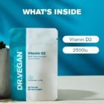 Daily Vitamin D3 2500 IU, 63mcg | Support Healthy Bone and Immunity | 30 Vegan Capsules | One-A-Day | DR.VEGAN - Image 4