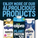 Alpro Soya Drink - High Protein - Plant-Based Long Life Dairy Free & Lactose Free Milk Alternative - 1L (Pack of 8) - Image 4