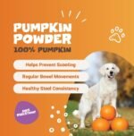 Pets Purest Pumpkin Powder for Dogs - 250g 100% Pure Pumpkin Powder Dog Food Topper, Naturally Rich in Prebiotics & Fibre for Dogs Gut Health & Healthy Stools - Image 4
