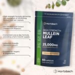 Mullein Leaf Extract 25,000mg | Max Strength Formula for Men & Women | 60 Vegan Capsules | by Horbaach - Image 4
