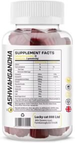 Ashwagandha High Strength Pure Root 2000mg Cola Flavour Gummies, Vitamin b6, Gluten and Sugar Free, 100mg Maca + Black Pepper by Quo Vadis bio Labs - Image 3