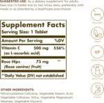 Solgar Vitamin C 500 mg with Rose Hips Tablets - Pack of 100 - Healthy Immune System and Energy Levels - Antioxidant - Supports Collagen Formation - Vegan, Gluten Free and Kosher - Image 3
