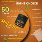 Gene & Good® Shilajit - Shilajit - UK Lab-Tested, Ethically Sourced, Mineral-Rich, 85+ Essential Minerals, Boosts Energy & Stamina, High-Potency Fulvic Acid (Resin - 50 Gram) - Image 5
