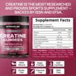 120 Max Strength Creatine Gummies 5000mg – Vegan, Sugar-Free Gummy Chews with Monohydrate, BCAA & L-Carnitine – Pre-Workout Gym Supplement for Men & Women, 30 Day Supply - Strawberry Flavour - Image 6