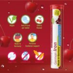 Iron 14 mg - 2 x 20 effervescent Tablets - Cherry Flavor - T&D Pharma German Iron - Made in Germany - Image 4