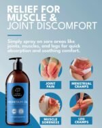 Magnesium Oil for Sleep 1000ml - 100% Natural & Ultra Pure Magnesium Oil | Topical Organic Magnesium Foot Spray Refill Bottle for Restless Legs & Muscle Cramp Relief | from Ancient Zechstein Seabed - Image 3