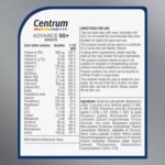 Centrum Advance 50+ Tablets Multivitamin & Mineral Supplements, with 24 essential nutrients, including vitamin D, C, Zinc, 60 ct - Image 3