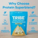 TRIBE Vegan Protein Superblend | 500g | 20g Protein | Recovery, Focus and Digestion | Plant-Based Nutrition Shake | Lion's Mane, Ashwagandha & Magnesium | Vanilla Flavour - Image 4