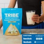 TRIBE Vegan Protein Superblend | 500g | 20g Protein | Recovery, Focus and Digestion | Plant-Based Nutrition Shake | Lion's Mane, Ashwagandha & Magnesium | Vanilla Flavour - Image 6