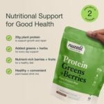 Nuzest - Protein Greens + Berries – Superfood Powder – Plant Protein Blend - Cocoa, 300g (10 Servings) - Image 3