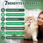 Cat Probiotics Tasty Chews –500 Chews Crunchy & Creamy Texture, Fish Oil Omega-3 Skin & Coat Health Digestive & Gut Support, Constipation Supports, Healthy Stool, Chicken Krill Flavor - Image 4