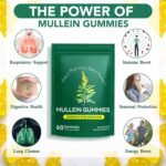 Mullein Gummies 2000mg for Lungs, Mullein Leaf Extract for Lung & Breathing Support, Soothes & Clears Lungs, Enhances Immune Function, Promotes Digestive Health, Respiratory Health Vegan 60 Gummies - Image 4