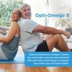 Healthspan Opti-Omega 3 with Anti Reflux Technology (2 Months' Supply) | Optimal Absorption Omega 3 Fish Oil to Support Your Brain, Eye & Heart Health | 750mg Omega 3 Fatty Acids Per Capsule - Image 4